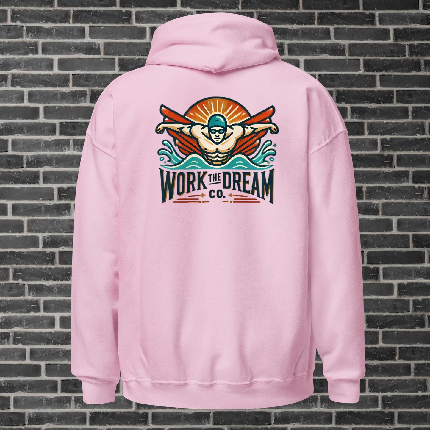 Adult WTD Swimming Throwback Hoodie