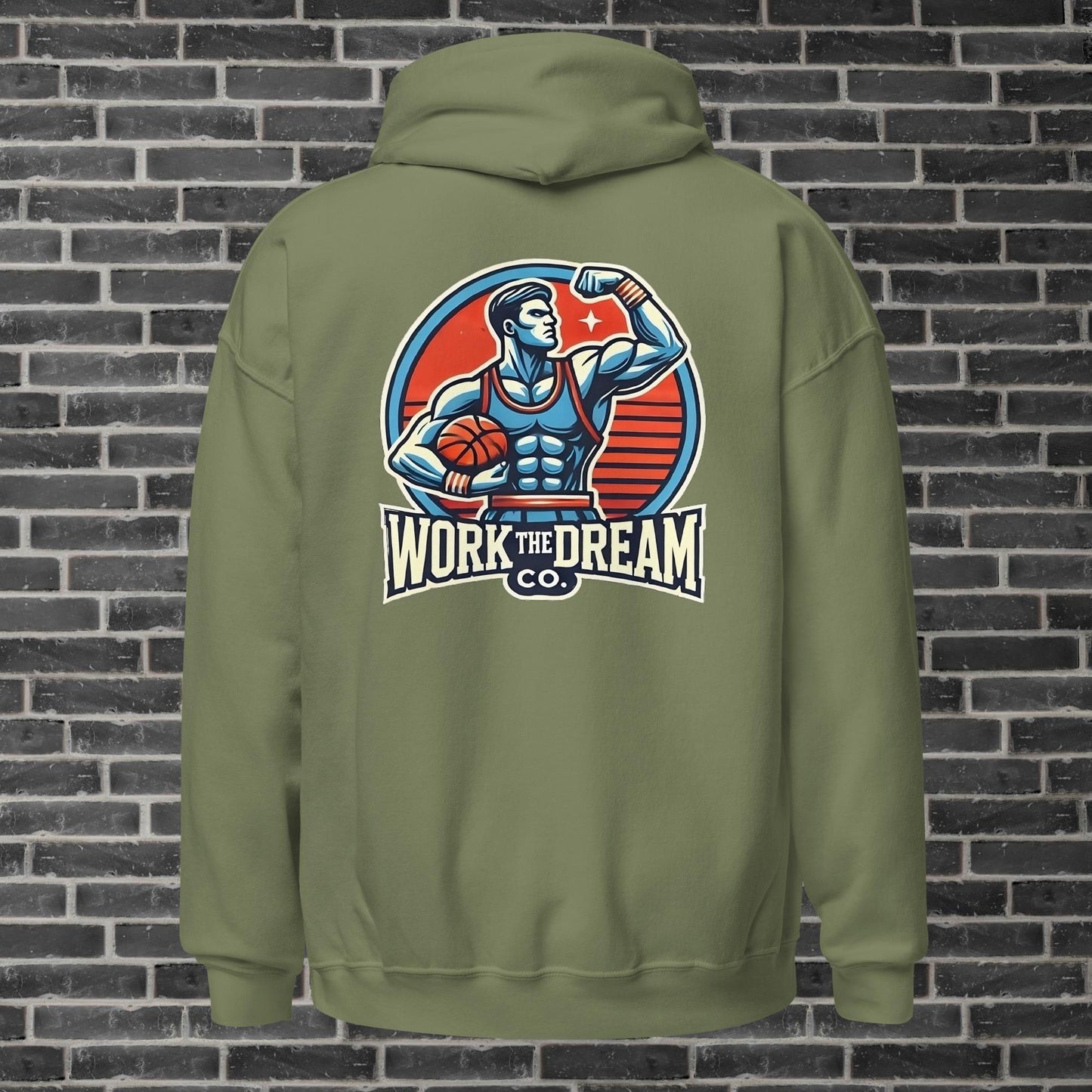 Adult WTD Basketball Throwback Hoodie