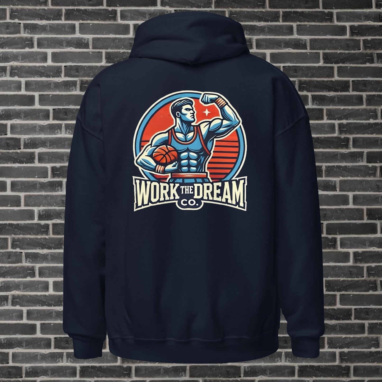 Adult WTD Basketball Throwback Hoodie