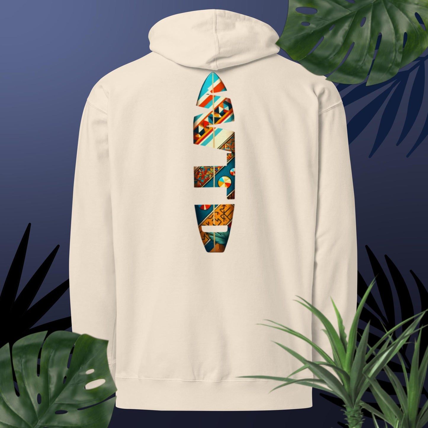 Adult WTD Tribal Surfboard Hoodie