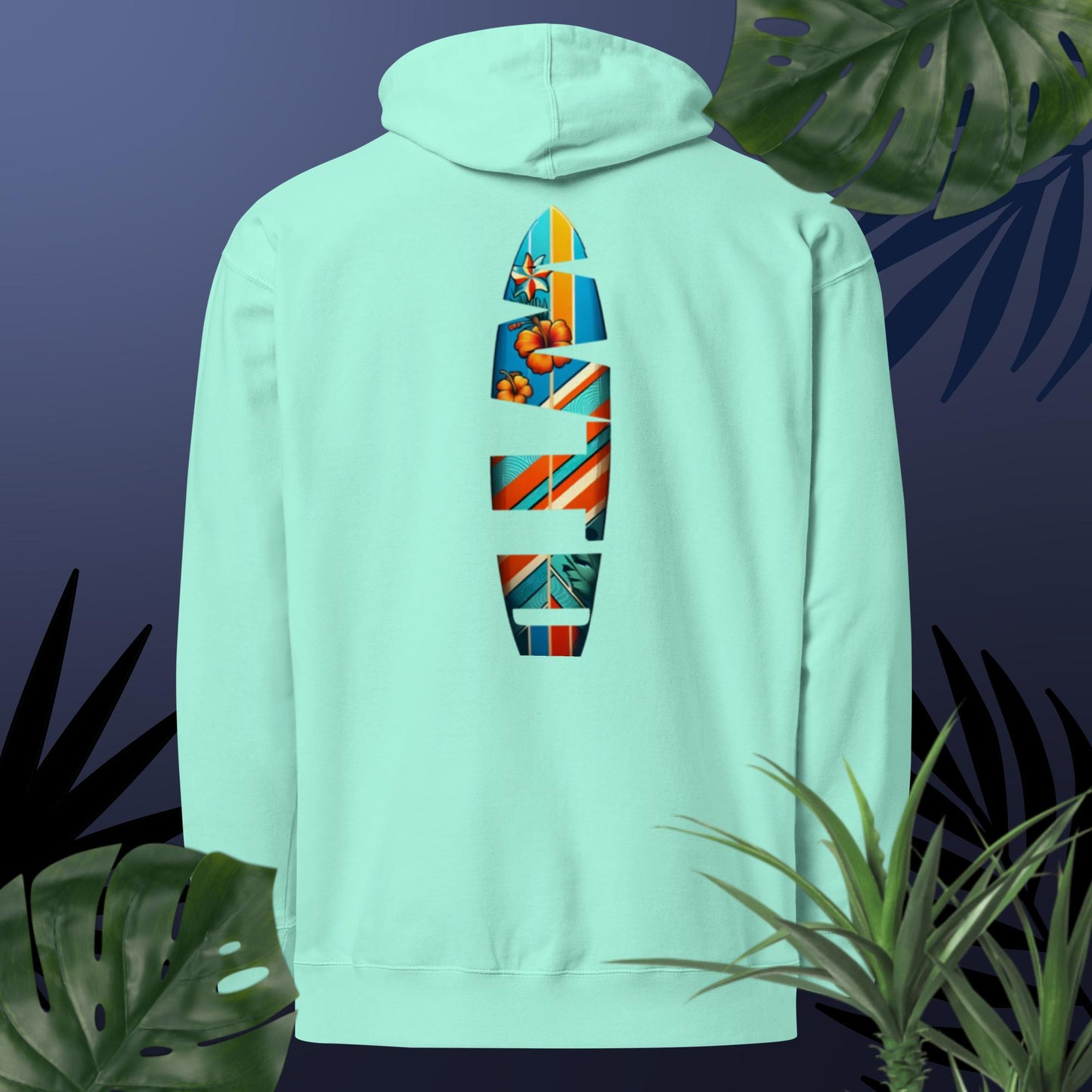 Adult WTD Tropical Surfboard Hoodie