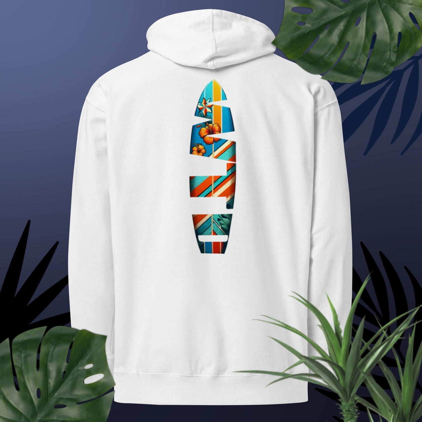 Adult WTD Tropical Surfboard Hoodie