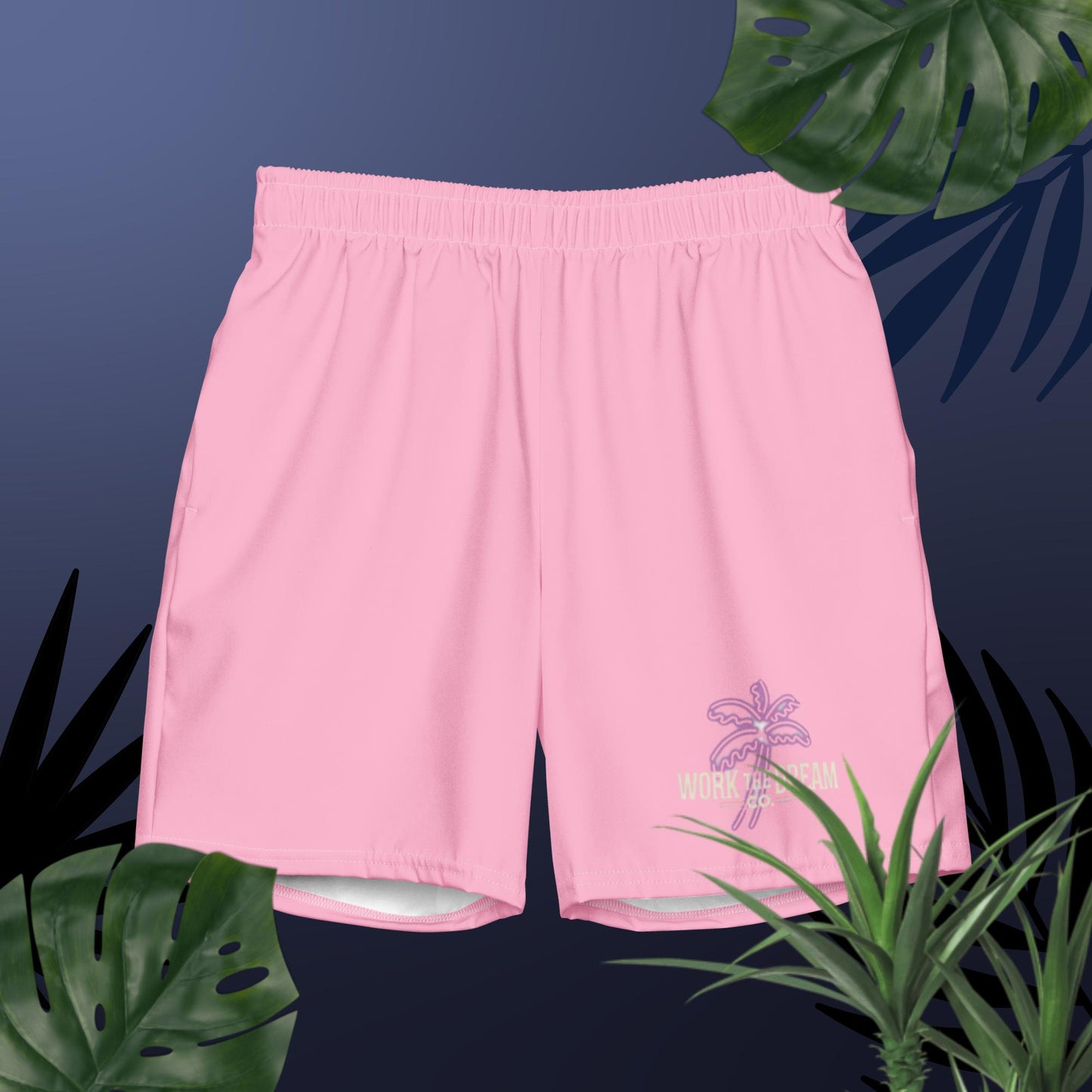 Adult WTD Pink TROPICAL Swim Shorts