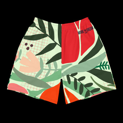 Adult WTD Floral TROPICAL Athletic Shorts