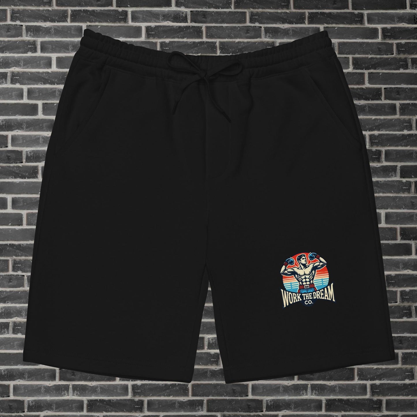 Adult WTD Retro Boxing Throwback Fleece Shorts