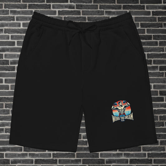 Adult WTD Retro Boxing Throwback Fleece Shorts