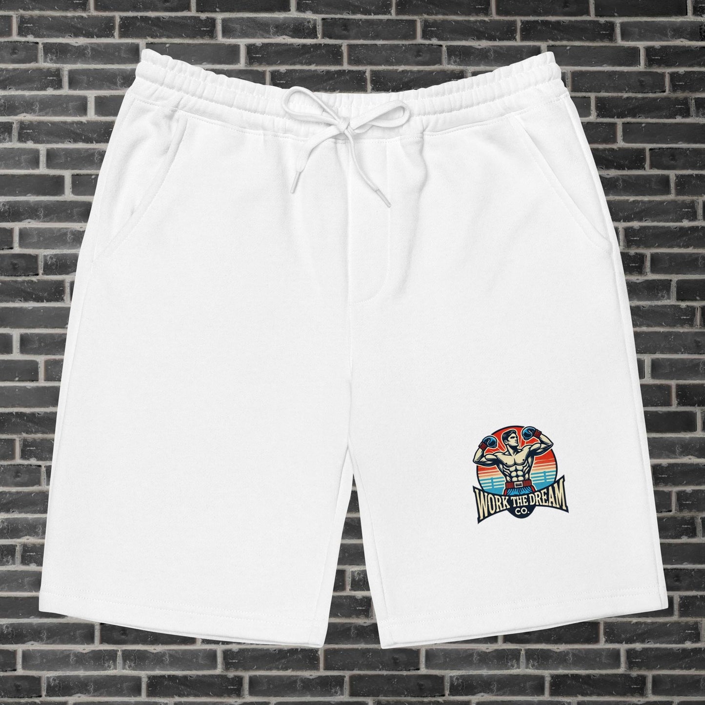 Adult WTD Retro Boxing Throwback Fleece Shorts