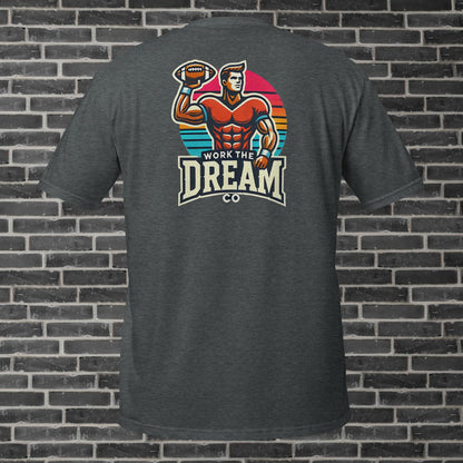 Adult WTD Throwback Football T-Shirt