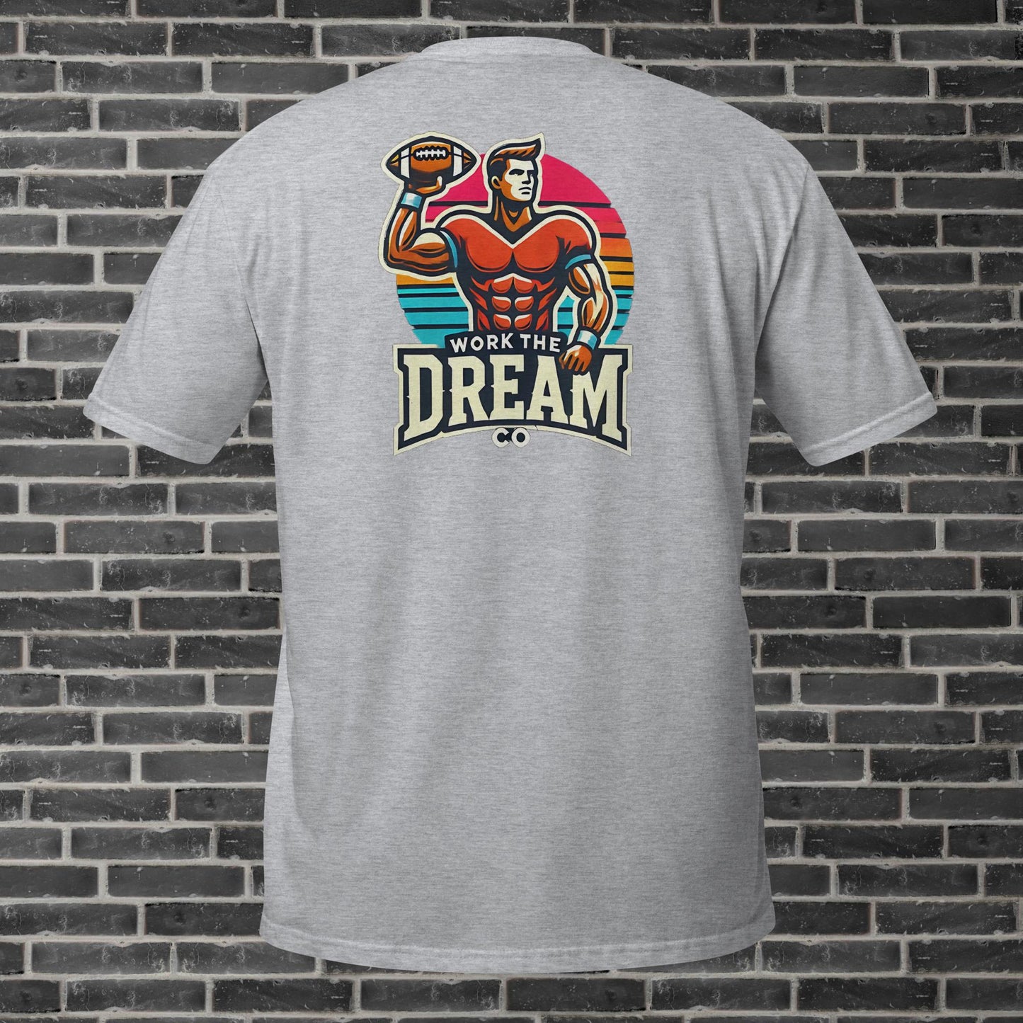 Adult WTD Throwback Football T-Shirt