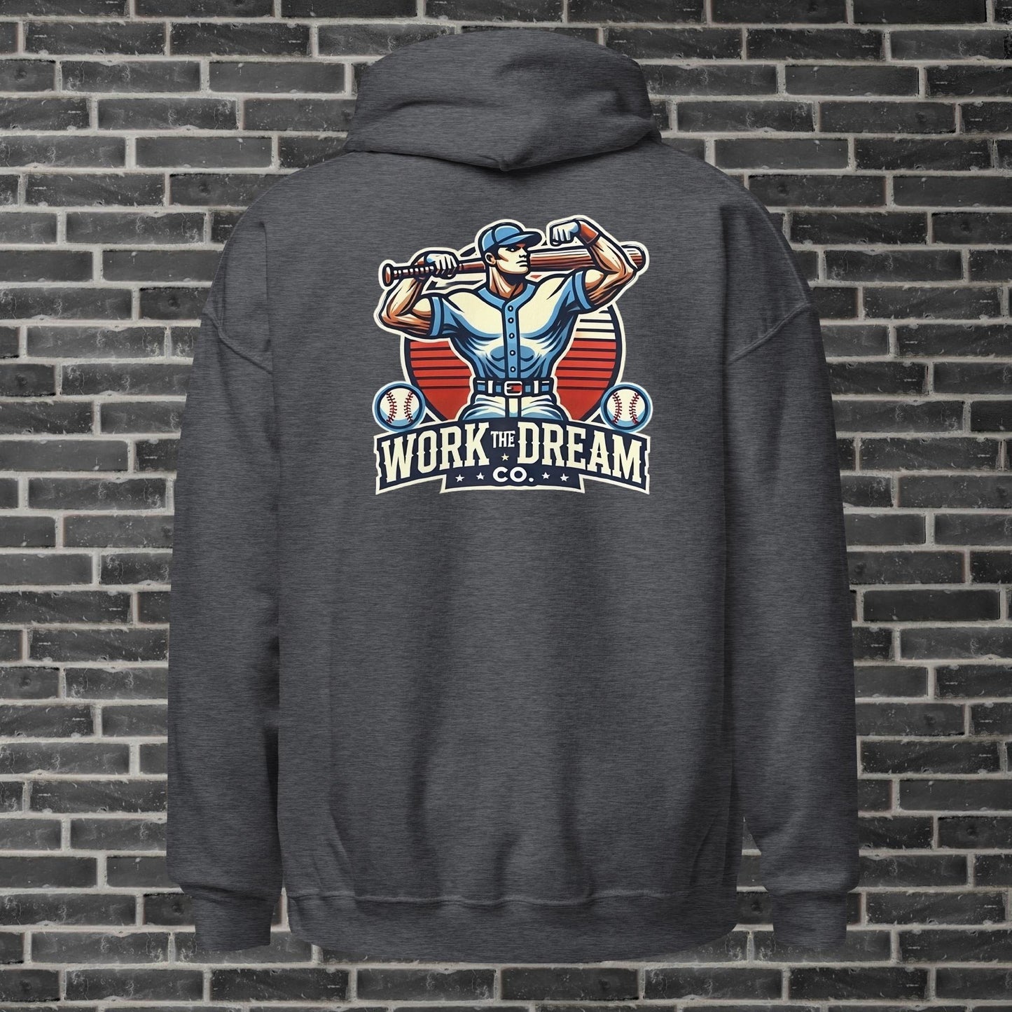 Adult WTD Baseball Throwback Hoodie