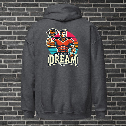 Adult WTD Throwback Football Hoodie