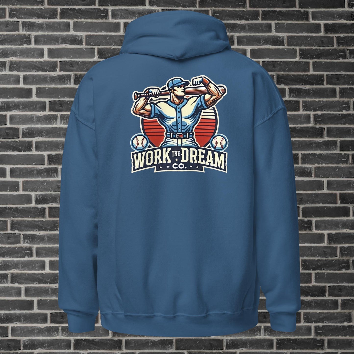 Adult WTD Baseball Throwback Hoodie