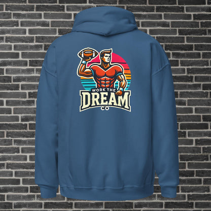 Adult WTD Throwback Football Hoodie