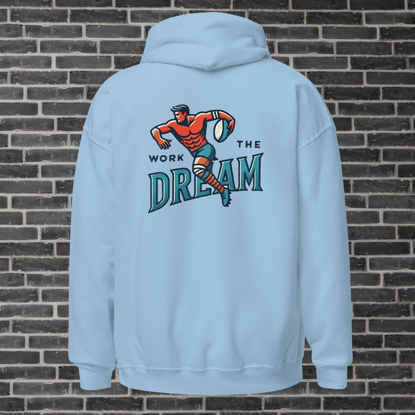 Adult WTD Rugby Throwback Hoodie