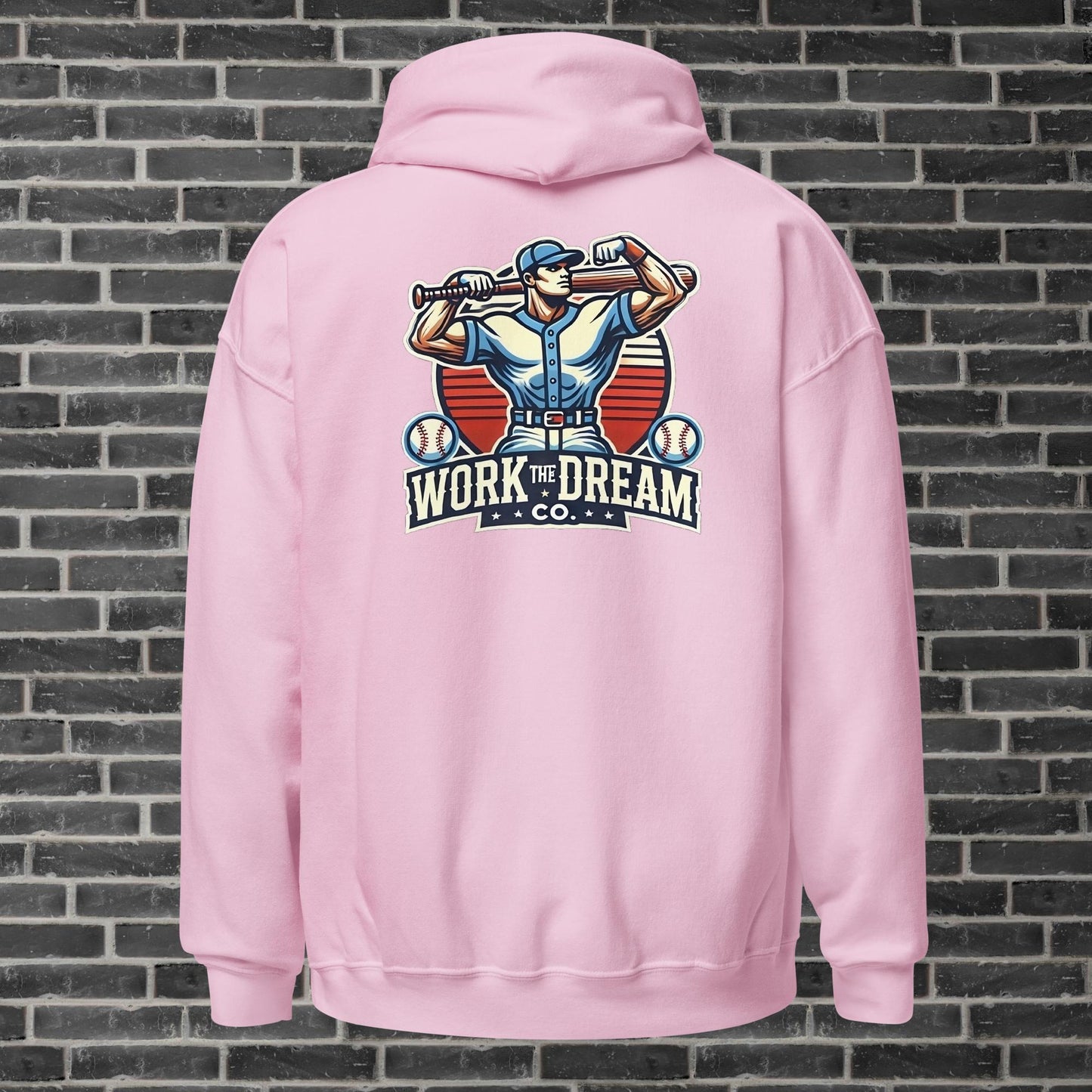 Adult WTD Baseball Throwback Hoodie