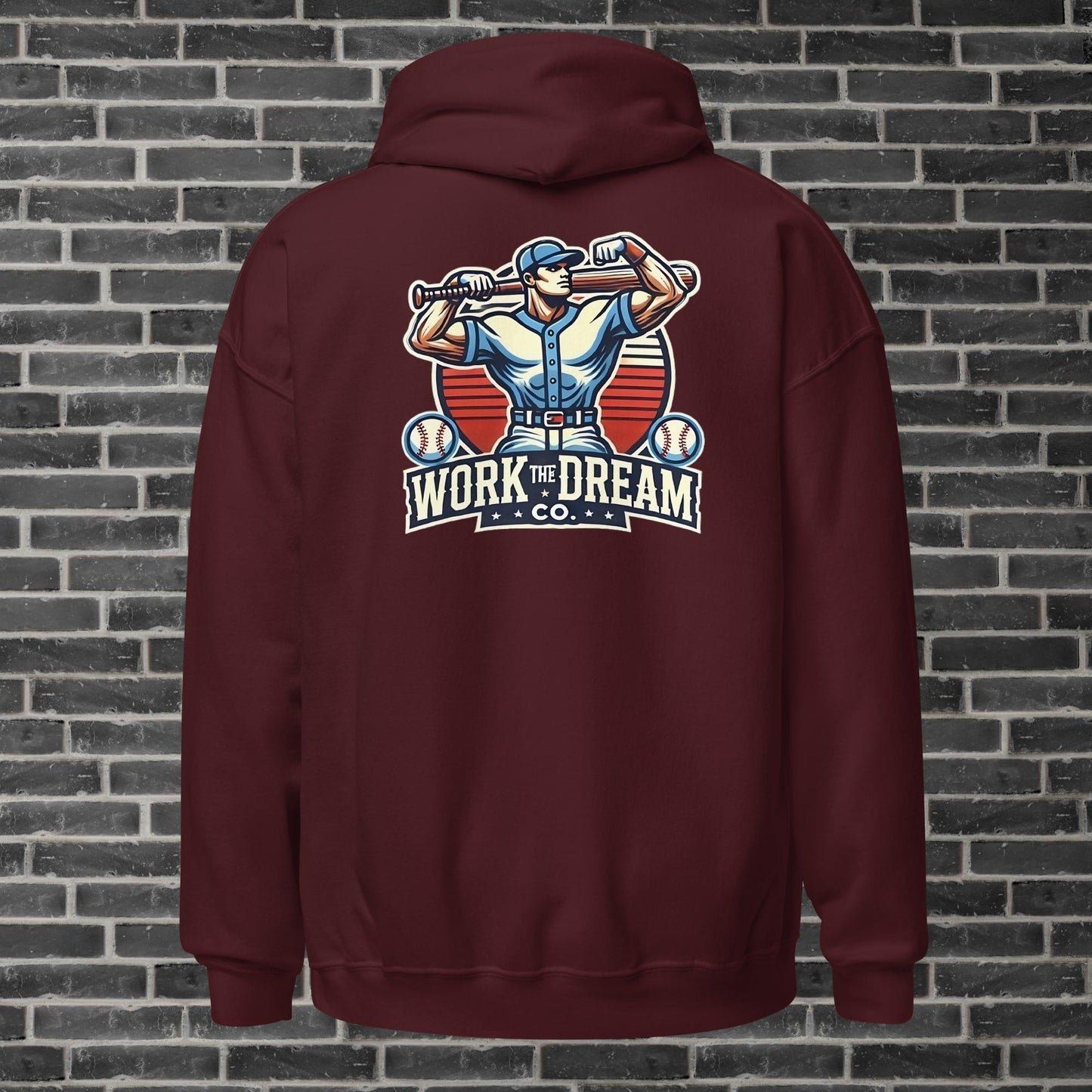 Adult WTD Baseball Throwback Hoodie