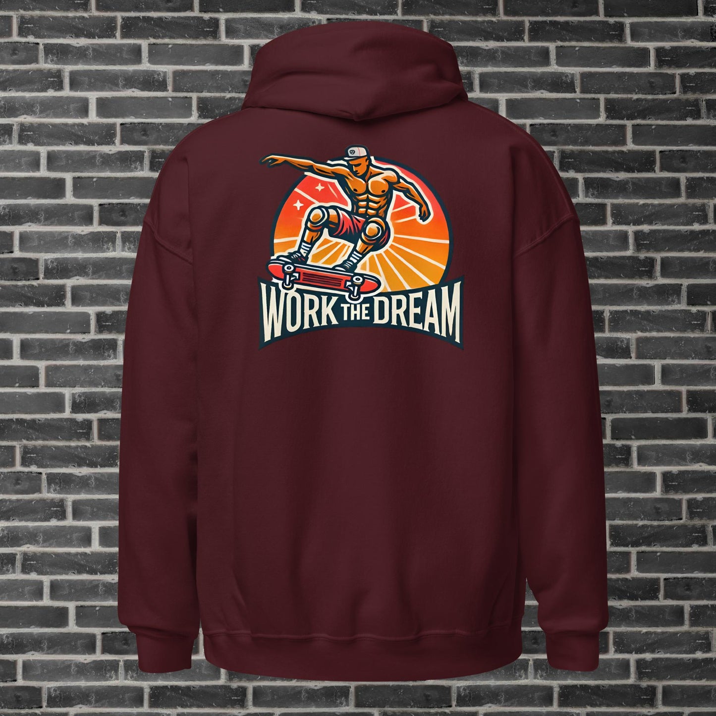 Adult WTD Skateboarding Throwback Hoodie