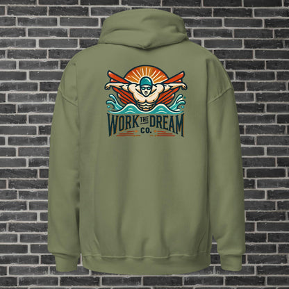 Adult WTD Swimming Throwback Hoodie