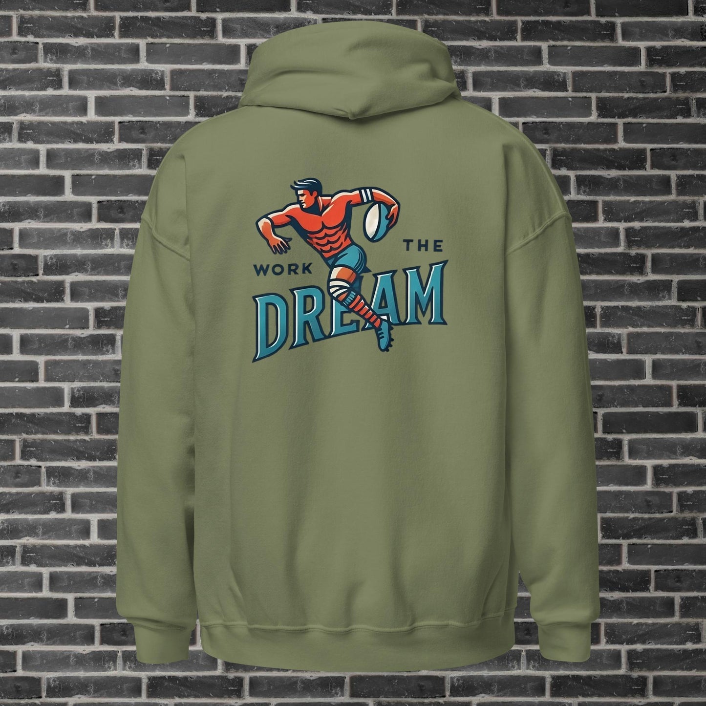 Adult WTD Rugby Throwback Hoodie