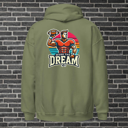 Adult WTD Throwback Football Hoodie