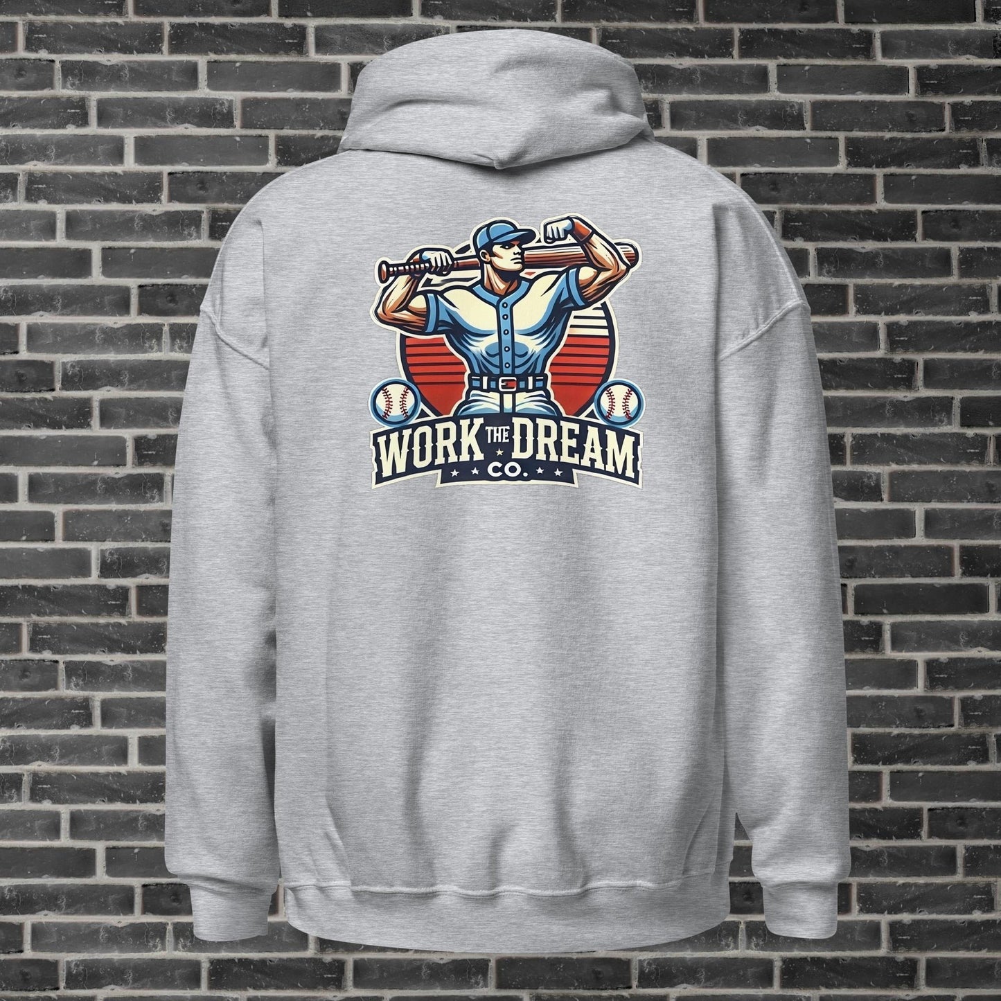 Adult WTD Baseball Throwback Hoodie