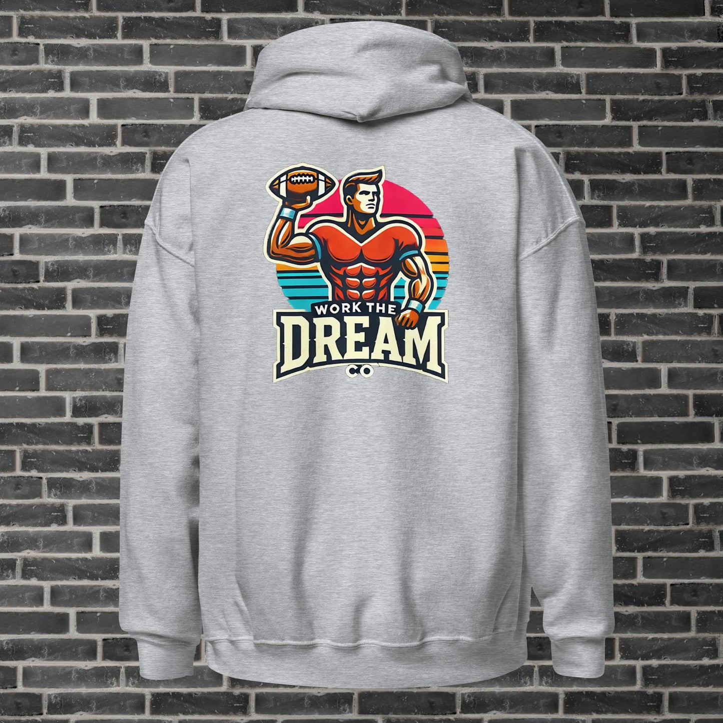 Adult WTD Throwback Football Hoodie