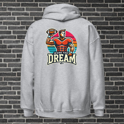 Adult WTD Throwback Football Hoodie