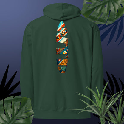 Adult WTD Tribal Surfboard Hoodie