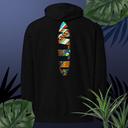 Adult WTD Tribal Surfboard Hoodie