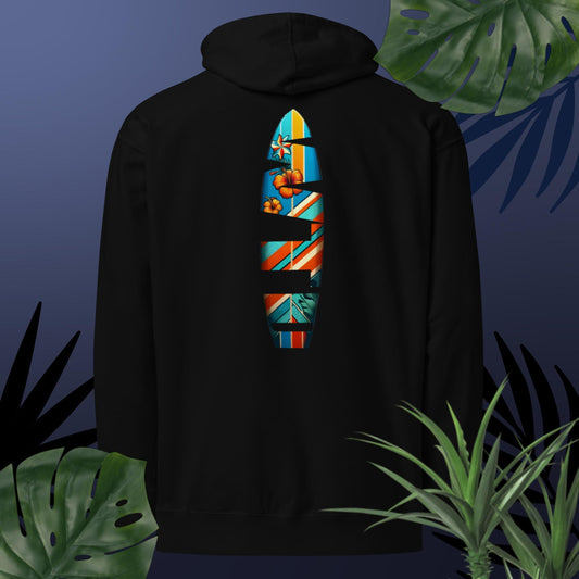 Adult WTD Tropical Surfboard Hoodie