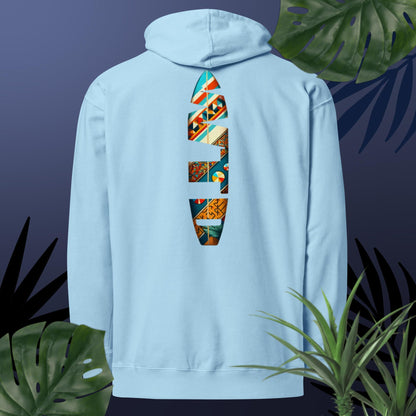 Adult WTD Tribal Surfboard Hoodie