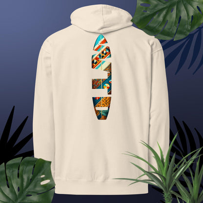 Adult WTD Tribal Surfboard Hoodie