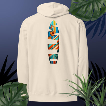 Adult WTD Tropical Surfboard Hoodie