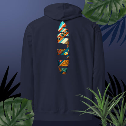Adult WTD Tribal Surfboard Hoodie