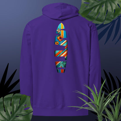 Adult WTD Tropical Surfboard Hoodie